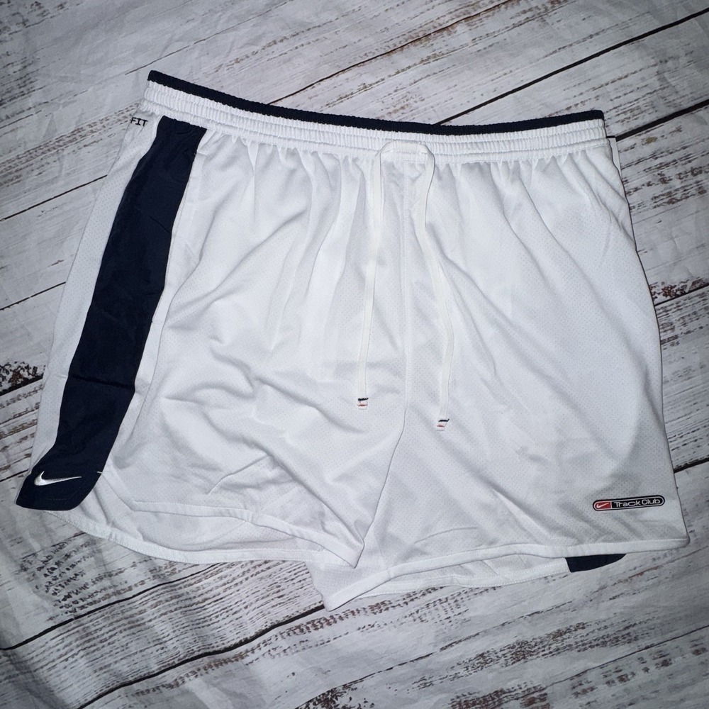 Nike Track Club Men's L Dri-FIT 5" Brief-Lined White Running Shorts FZ7397-121